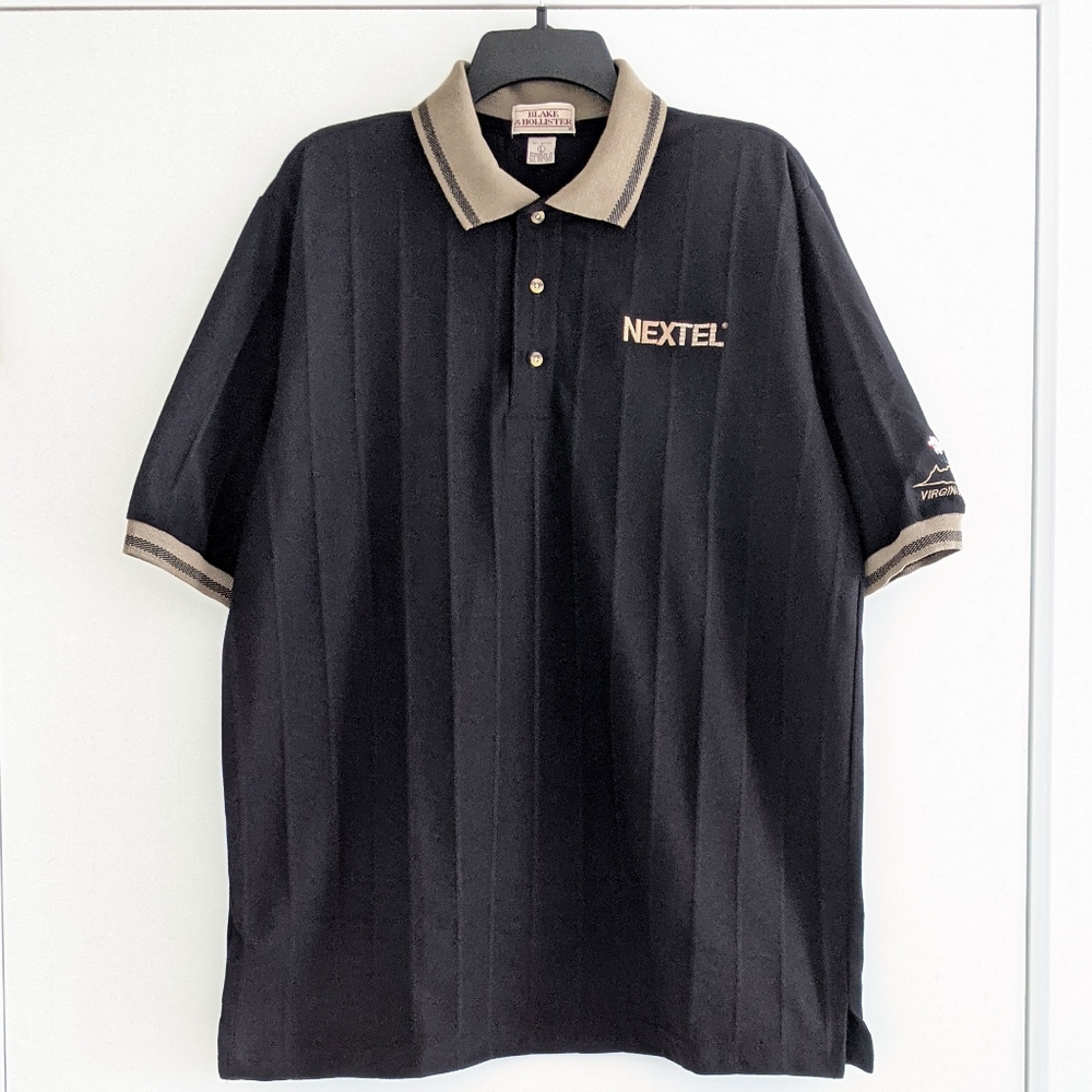 NWOT Y2K vintage nextel virginia's finest men's polo